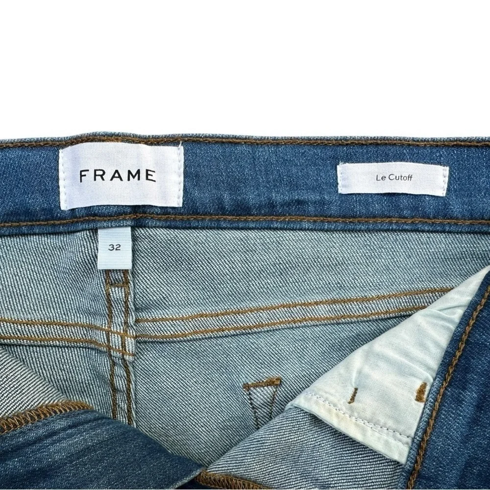 Frame Denim Le Cutoff Frayed Hem Shorts in Clintwood | Women’s Size 32